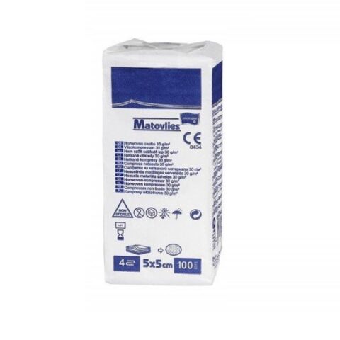 Kompresy z włókniny 5x5cm 30g Matoviles (100szt)